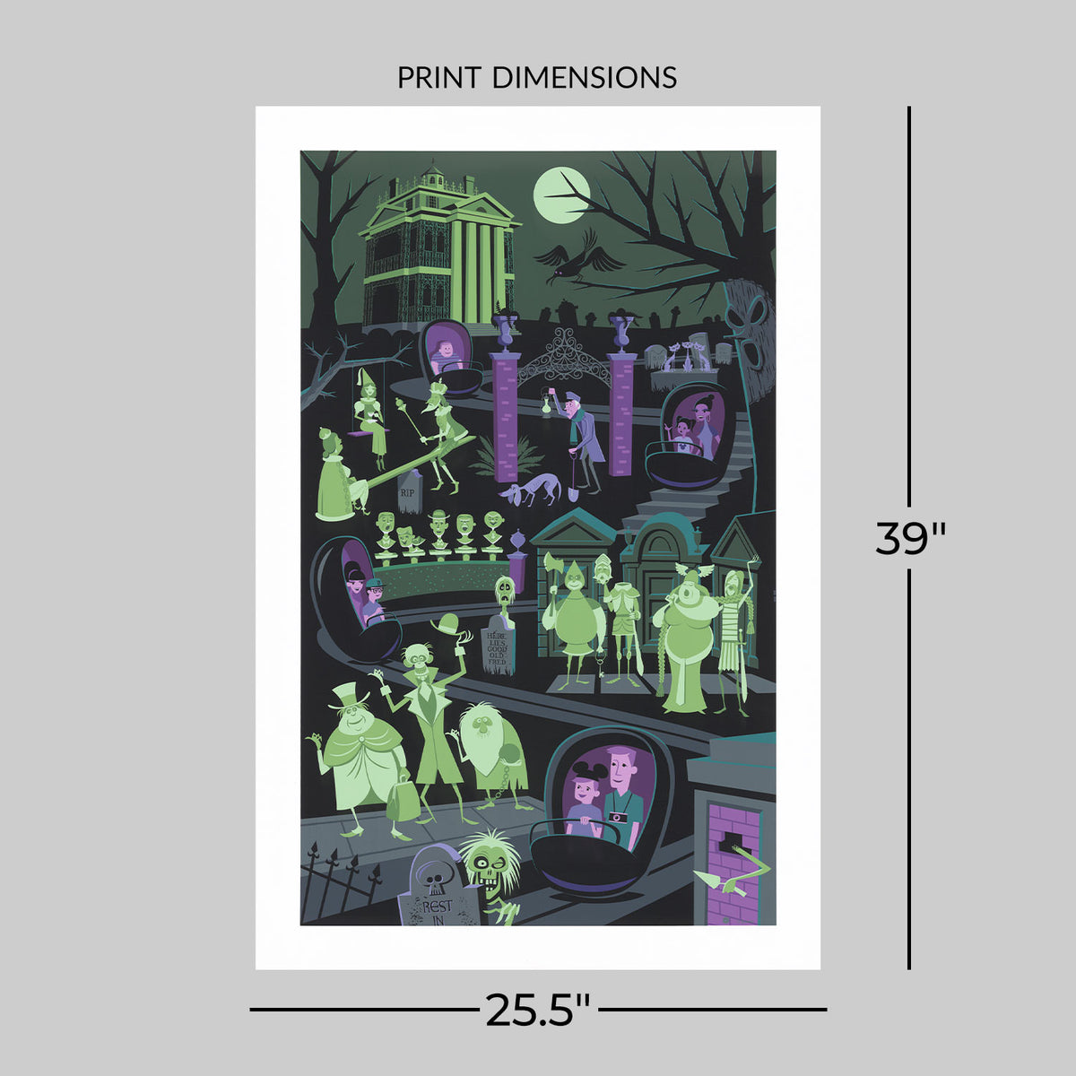 999 Happy Haunts Disney (Art Print)