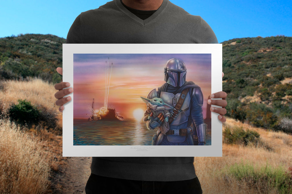 A New Direction Star Wars The Mandalorian Grogu (Art Print)