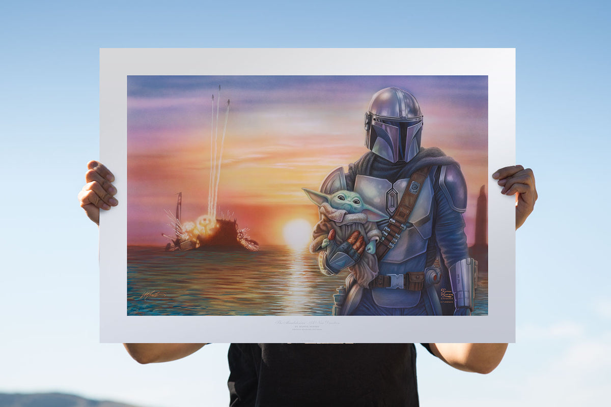 A New Direction Star Wars The Mandalorian Grogu (Art Print)