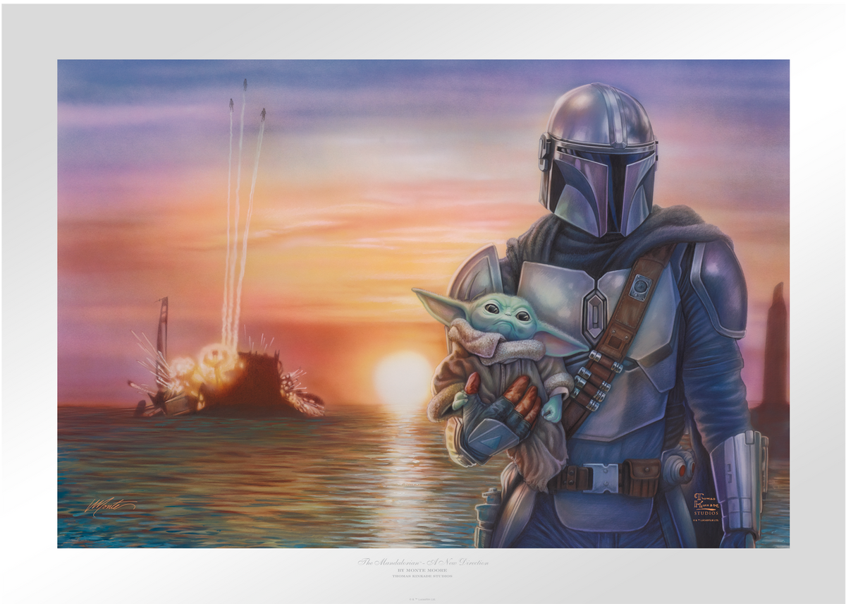 A New Direction Star Wars The Mandalorian Grogu (Art Print)