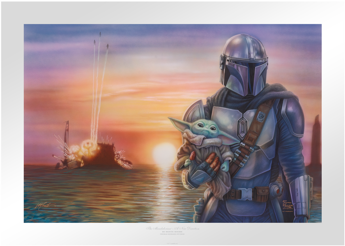 A New Direction Star Wars The Mandalorian Grogu (Art Print)