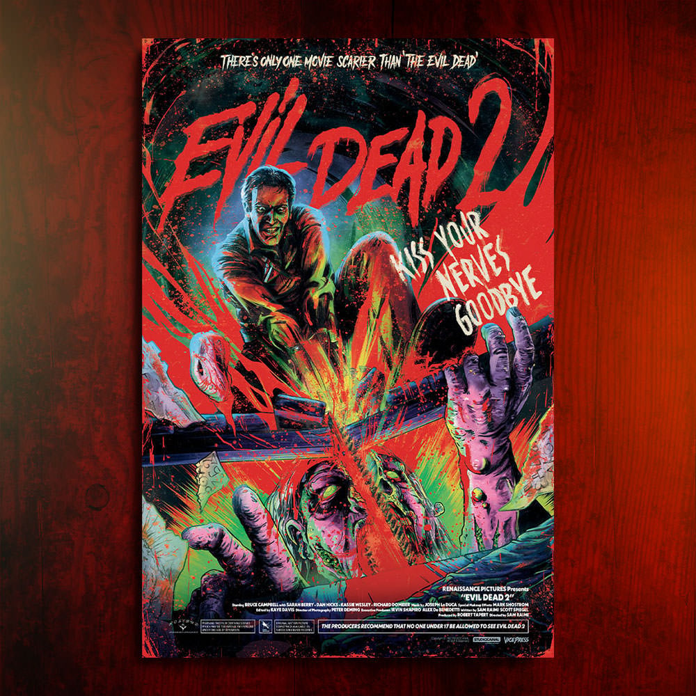 Evil Dead II (Movie Poster)
