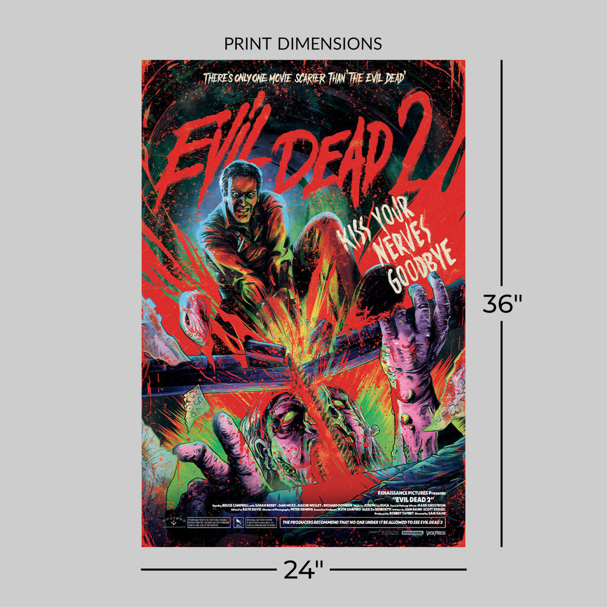 Evil Dead II (Movie Poster)