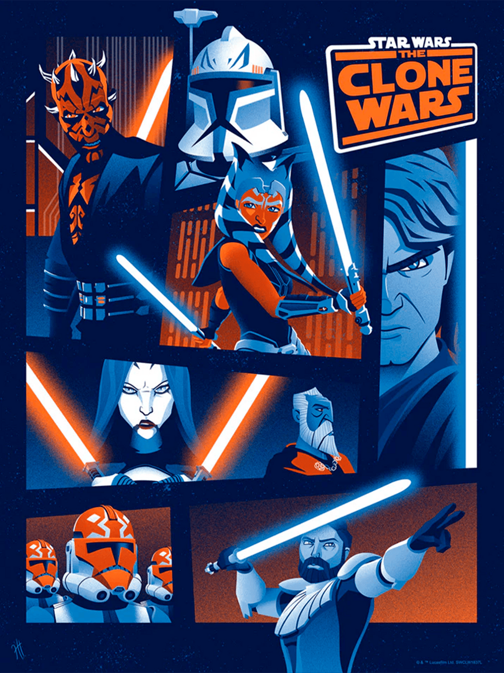 A Galaxy Divided Star Wars (Art Print)