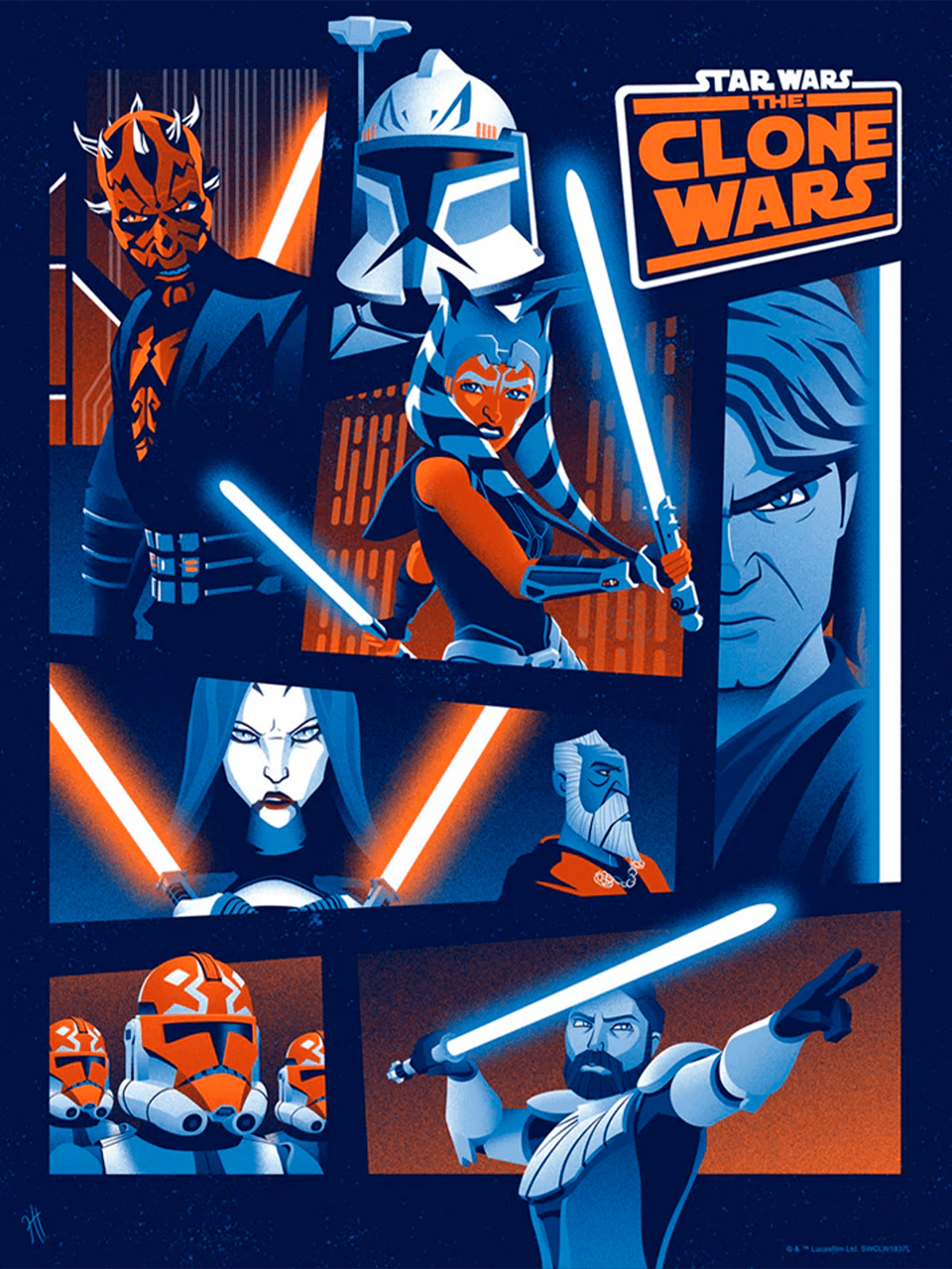 A Galaxy Divided Star Wars (Art Print)