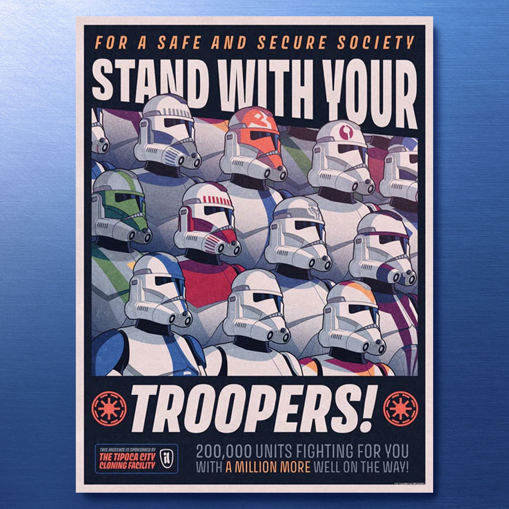 A Legion of Brothers Star Wars Clone Troopers (Art Print)