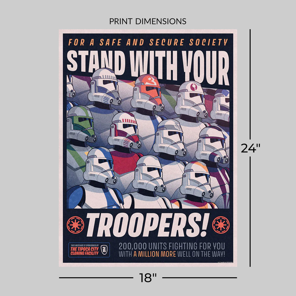 A Legion of Brothers Star Wars Clone Troopers (Art Print)