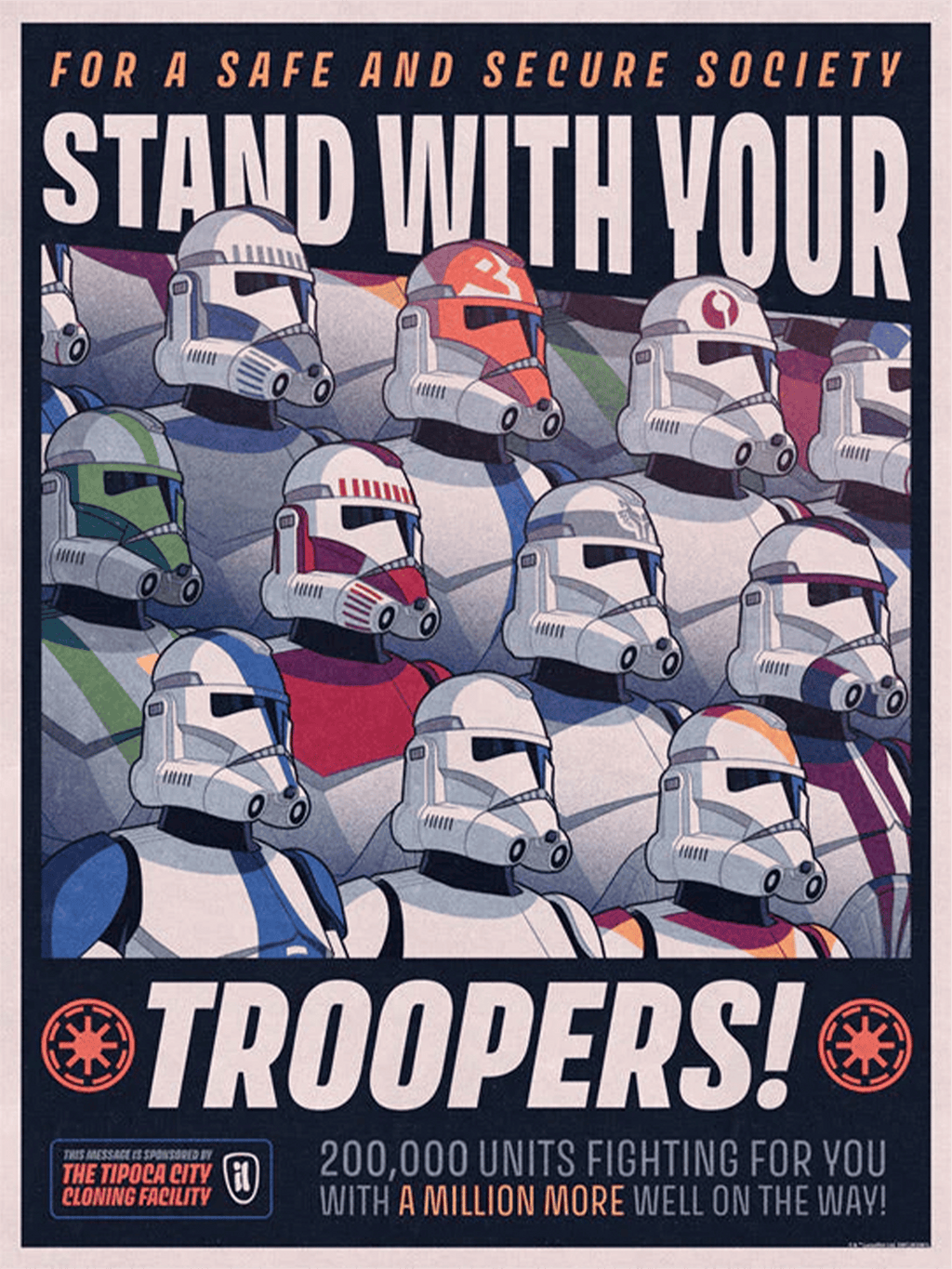 A Legion of Brothers Star Wars Clone Troopers (Art Print)