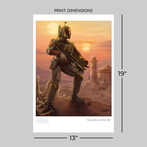 Allegiance to No One Star Wars Boba Fett (Art Print)