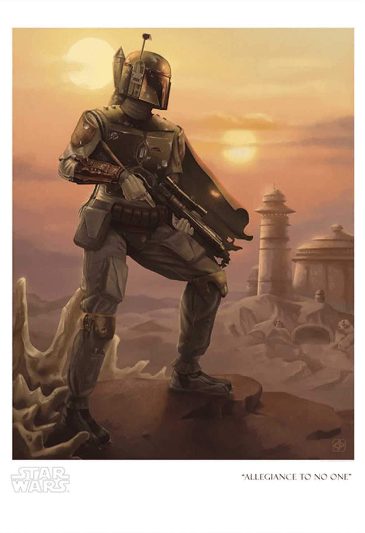 Allegiance to No One Star Wars Boba Fett (Art Print)