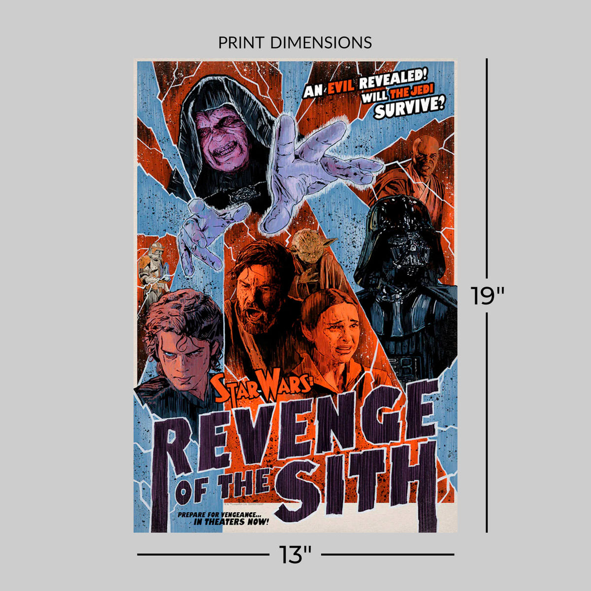 An Evil Revealed Star Wars (Movie Poster)