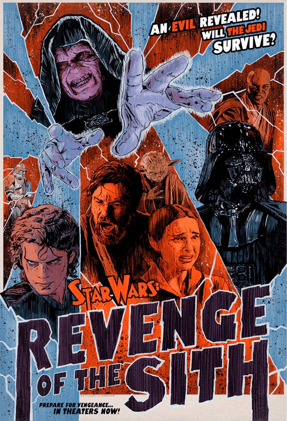 An Evil Revealed Star Wars (Movie Poster)