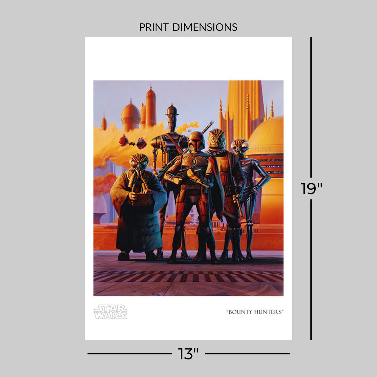 Bounty Hunters Star Wars (Art Print)
