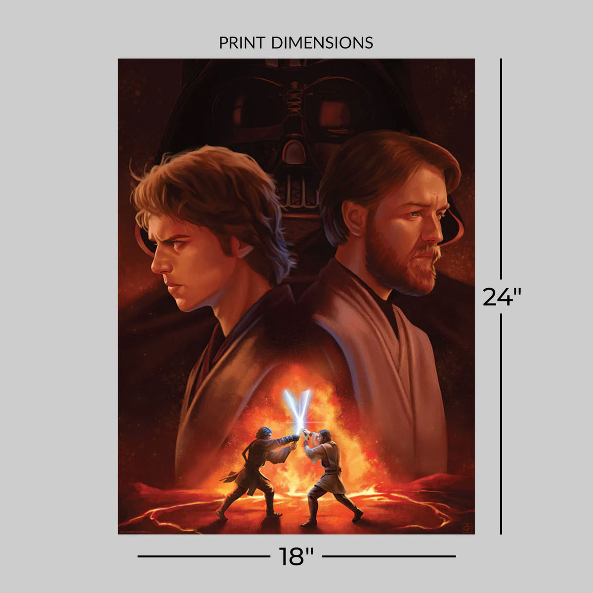 Brothers Divided Star Wars (Art Print)