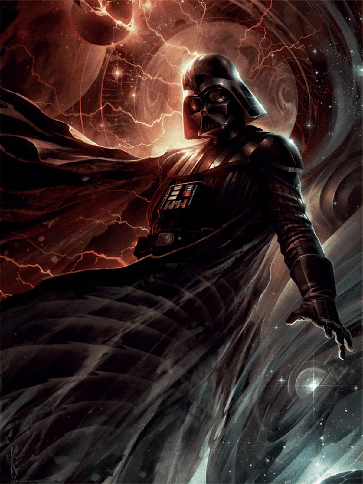 Center of the Storm Star Wars Darth Vader (Art Print)