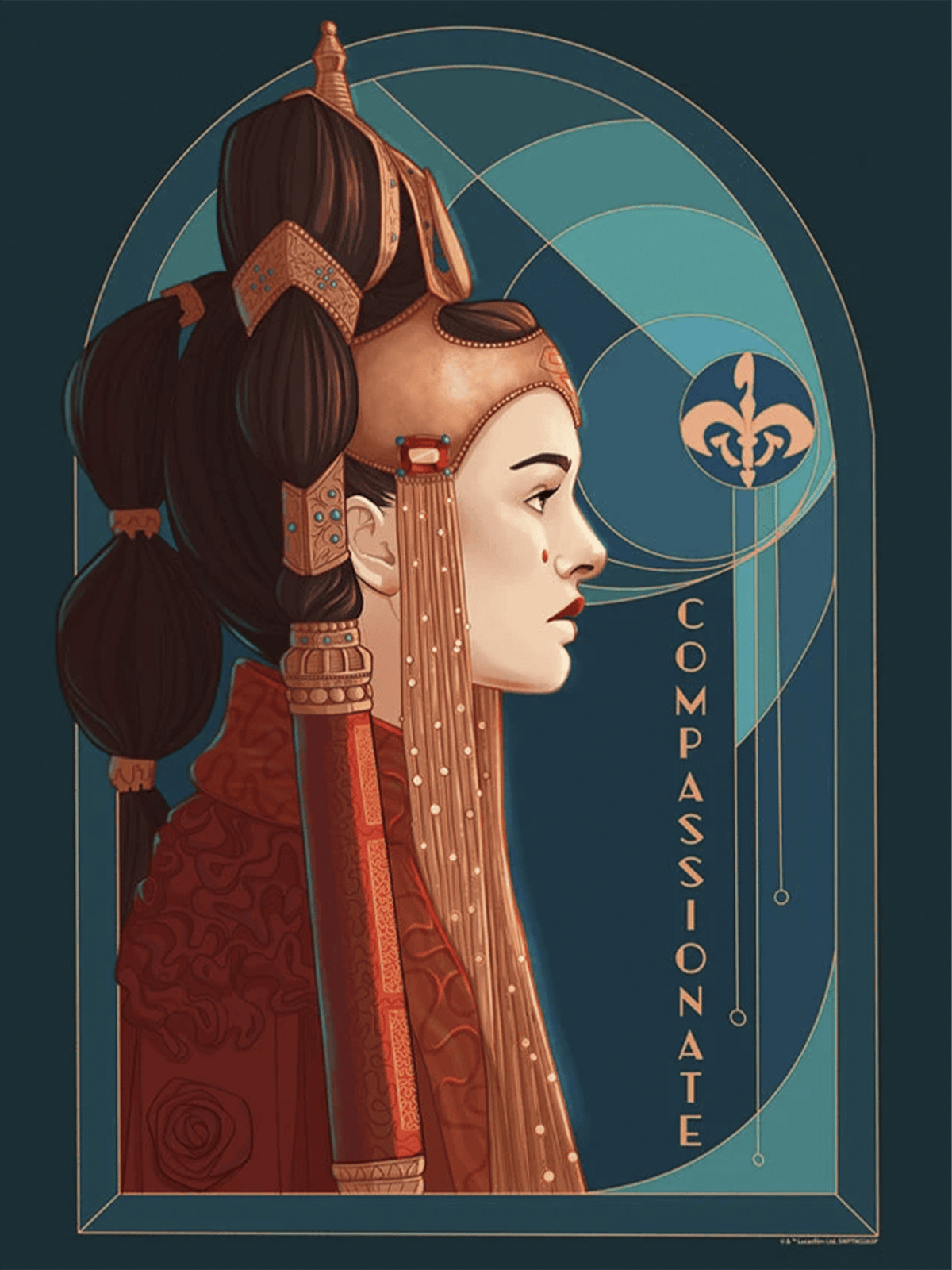 Compassionate Queen Star Wars Queen Amidala (Art Print)