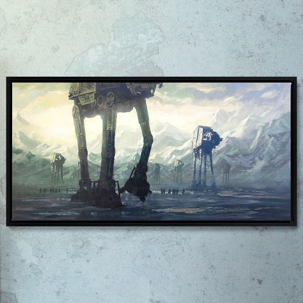 Dawn at Hoth Star Wars AT-AT (Art Print)