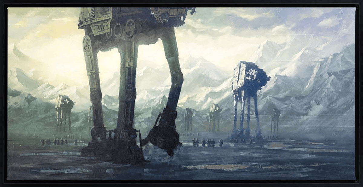 Dawn at Hoth Star Wars AT-AT (Art Print)