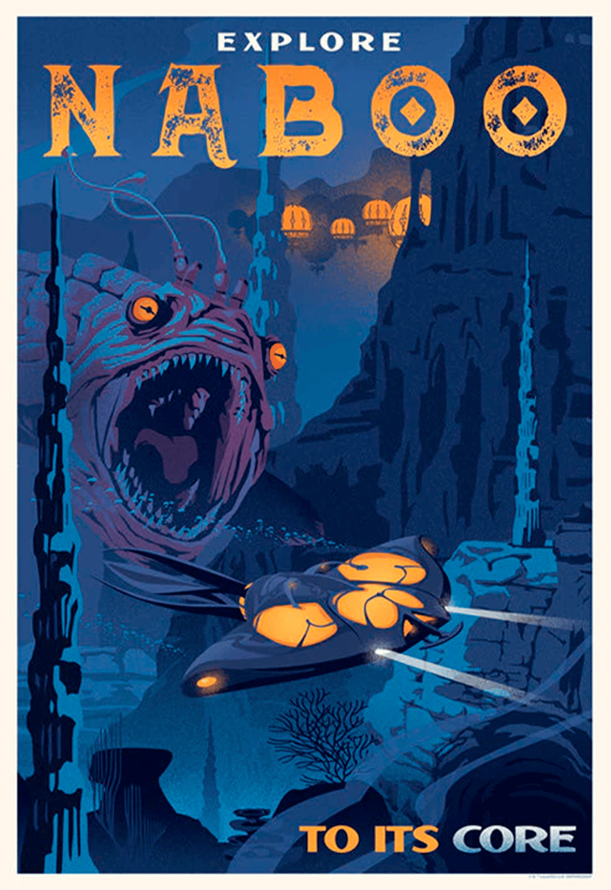 Deep in the Bongo Star Wars (Art Print)