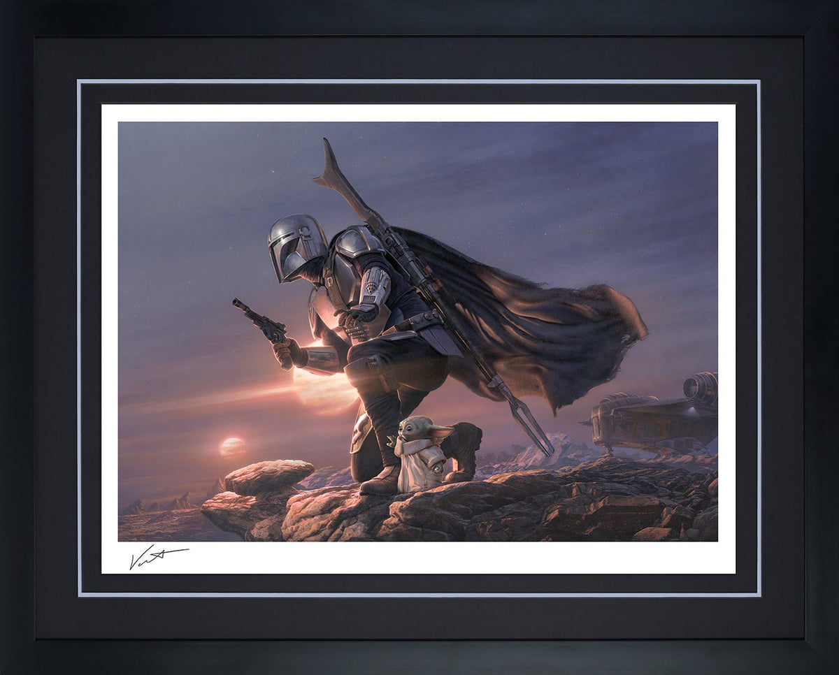 Din Djarin & Grogu: A Clan of Two Star Wars The Mandalorian Grogu (Art Print)