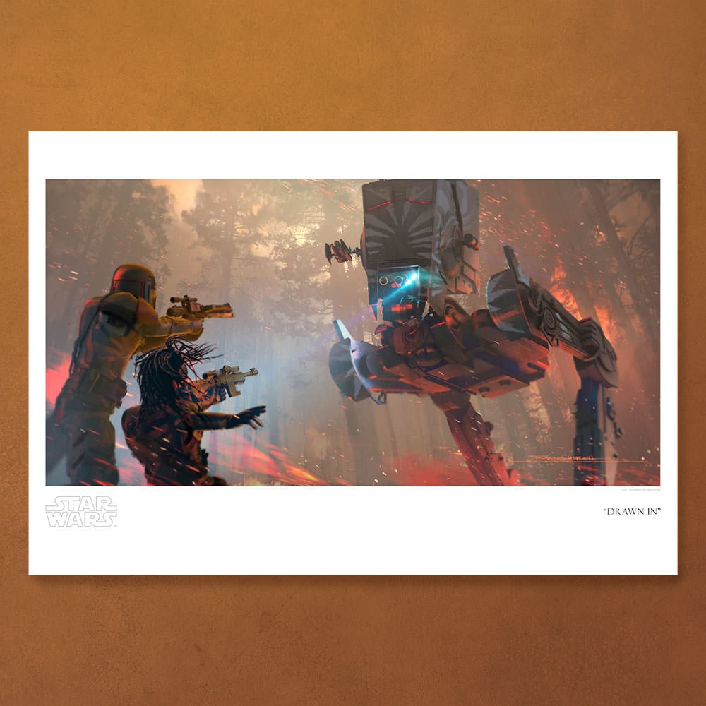 Drawn In Star Wars The Mandalorian (Art Print)