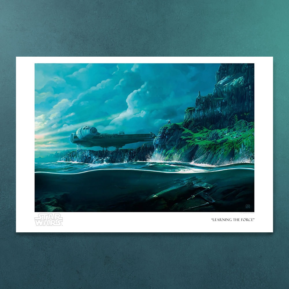 Learning the Force Star Wars (Art Print)