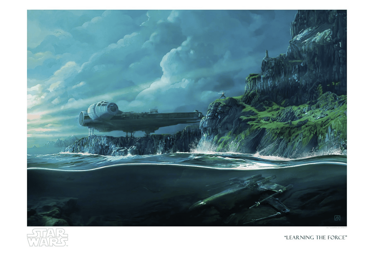 Learning the Force Star Wars (Art Print)