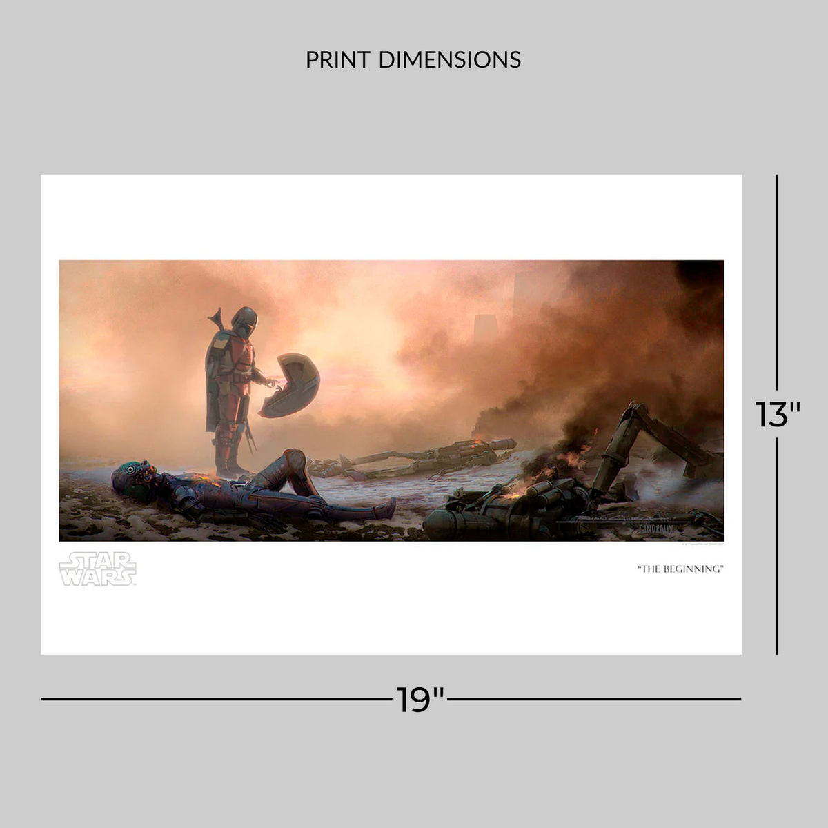 The Beginning Star Wars (Art Print)