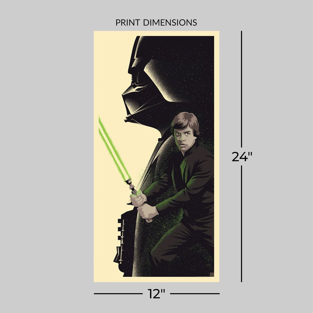 The Weight of Destiny Star Wars Darth Vader Luke Skywalker (Art Print)