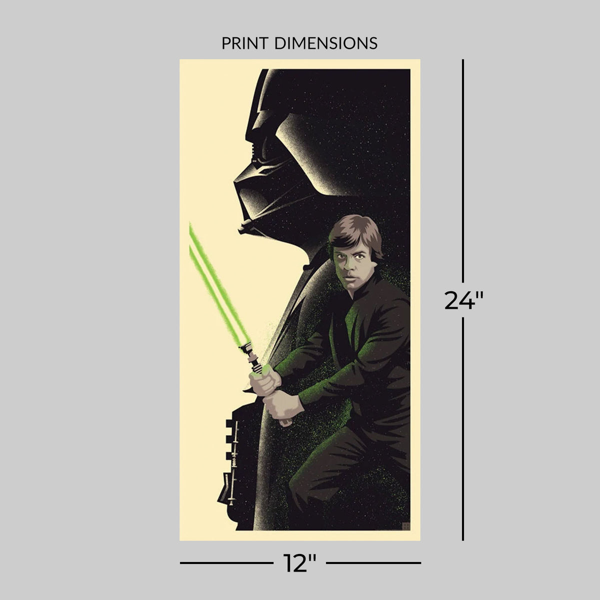 The Weight of Destiny Star Wars Darth Vader Luke Skywalker (Art Print)
