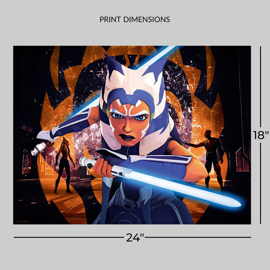 Ahsoka's Choice Star Wars Darth Maul Ahsoka Tano (Art Print)