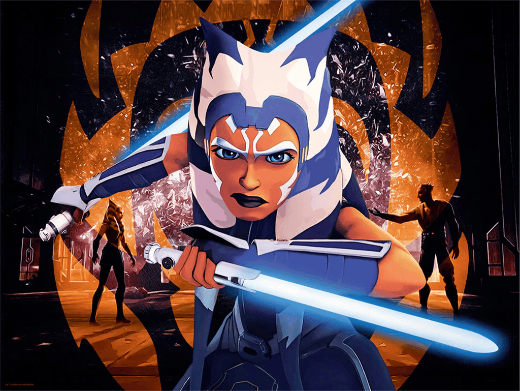 Ahsoka's Choice Star Wars Darth Maul Ahsoka Tano (Art Print)