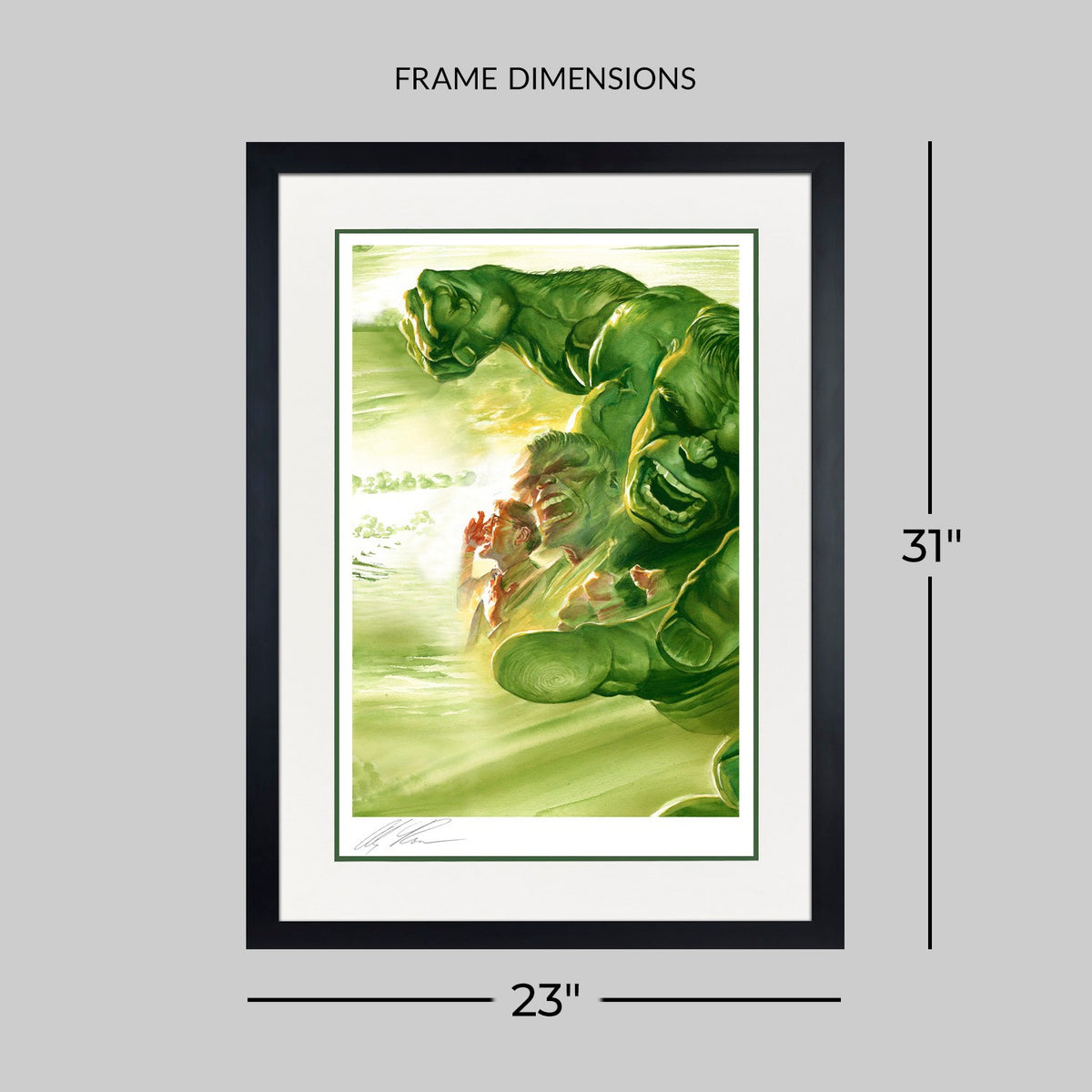 Dimensions: Hulk Marvel (Art Print)