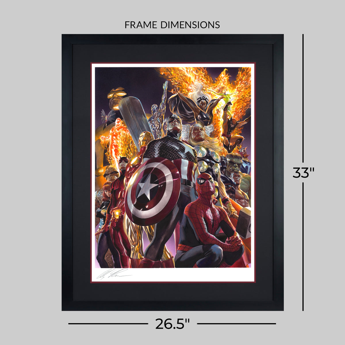 Dimensions: Strength in Numbers Marvel (Art Print)