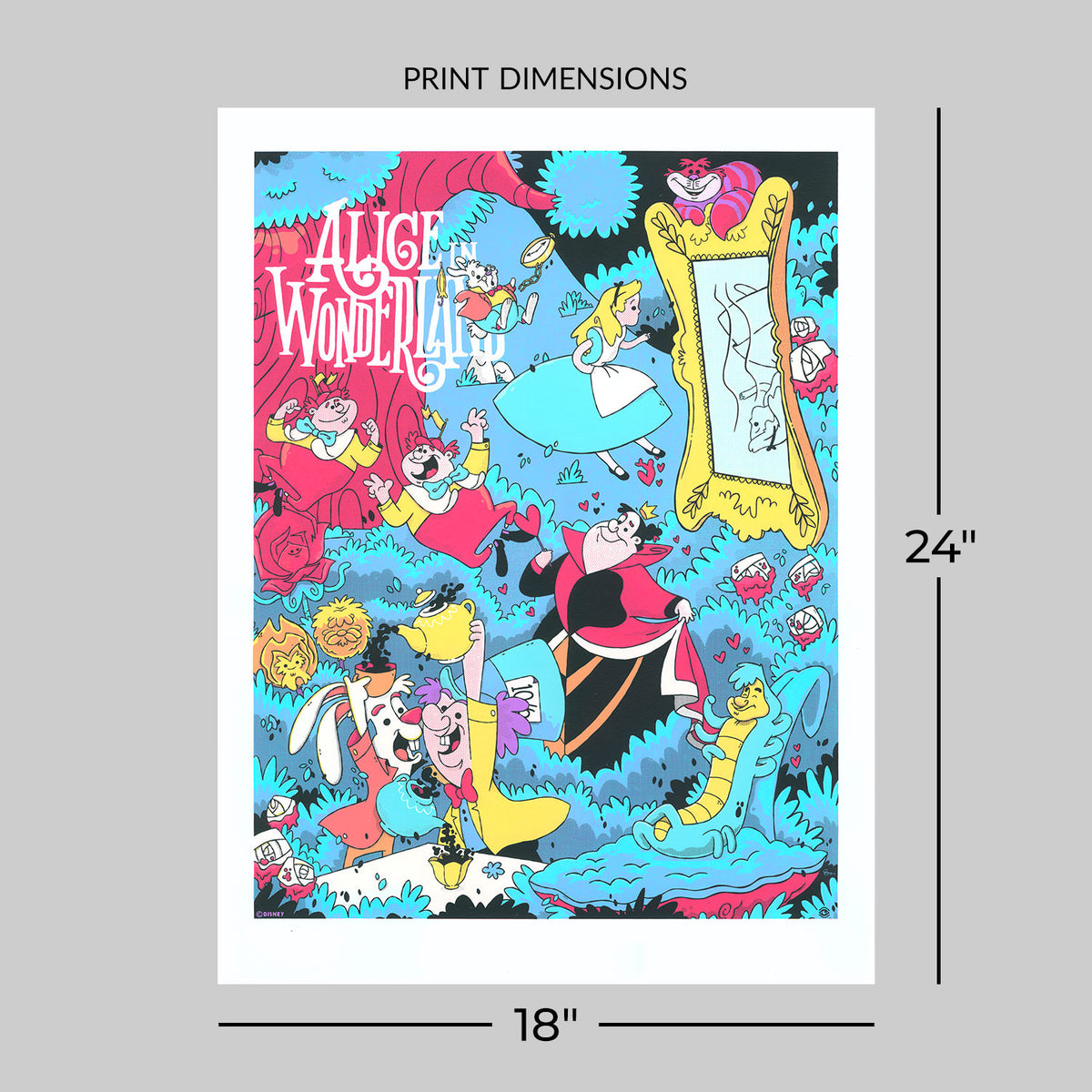 Alice in Wonderland Disney (Movie Poster)