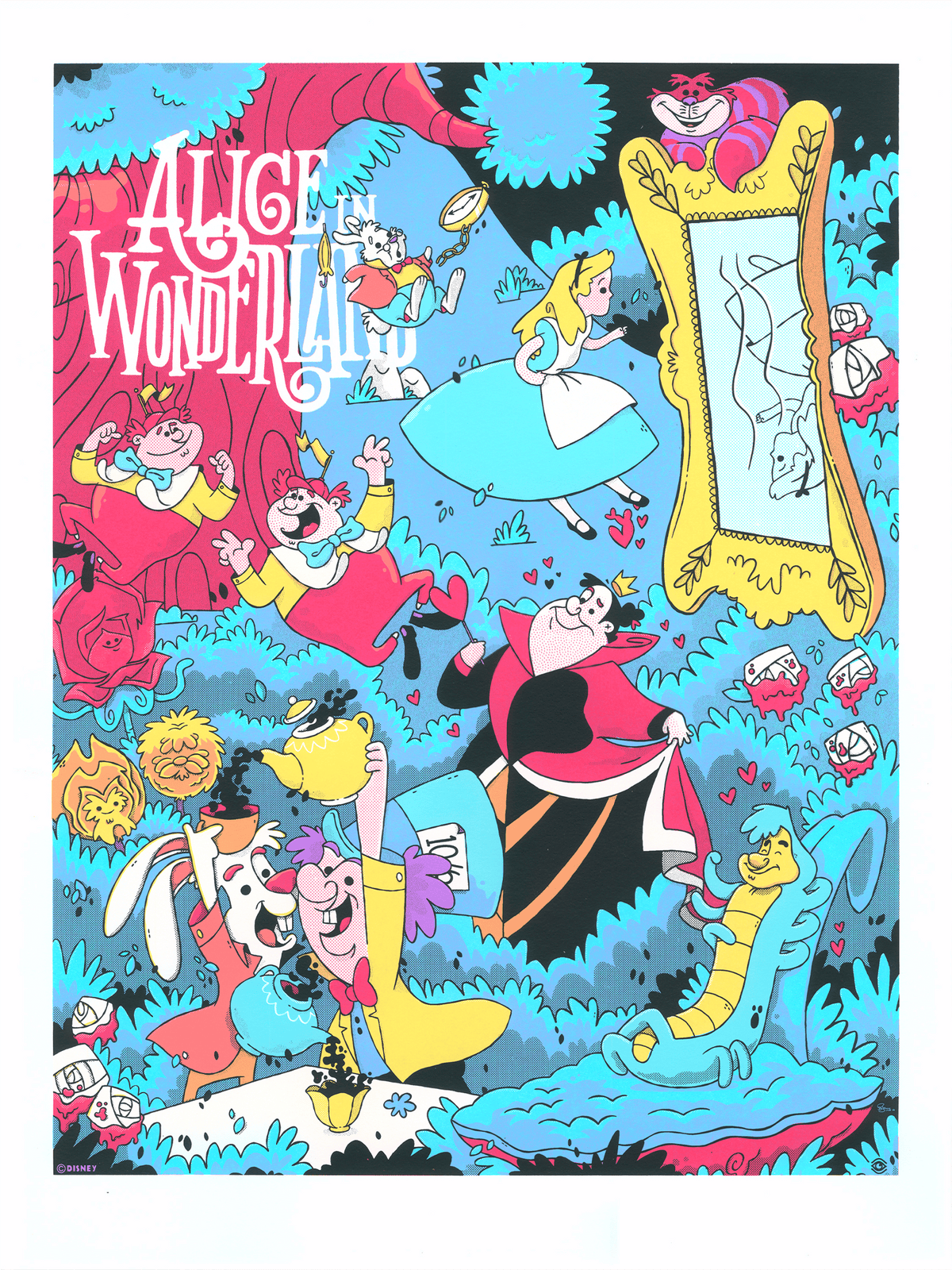 Alice in Wonderland Disney (Movie Poster)