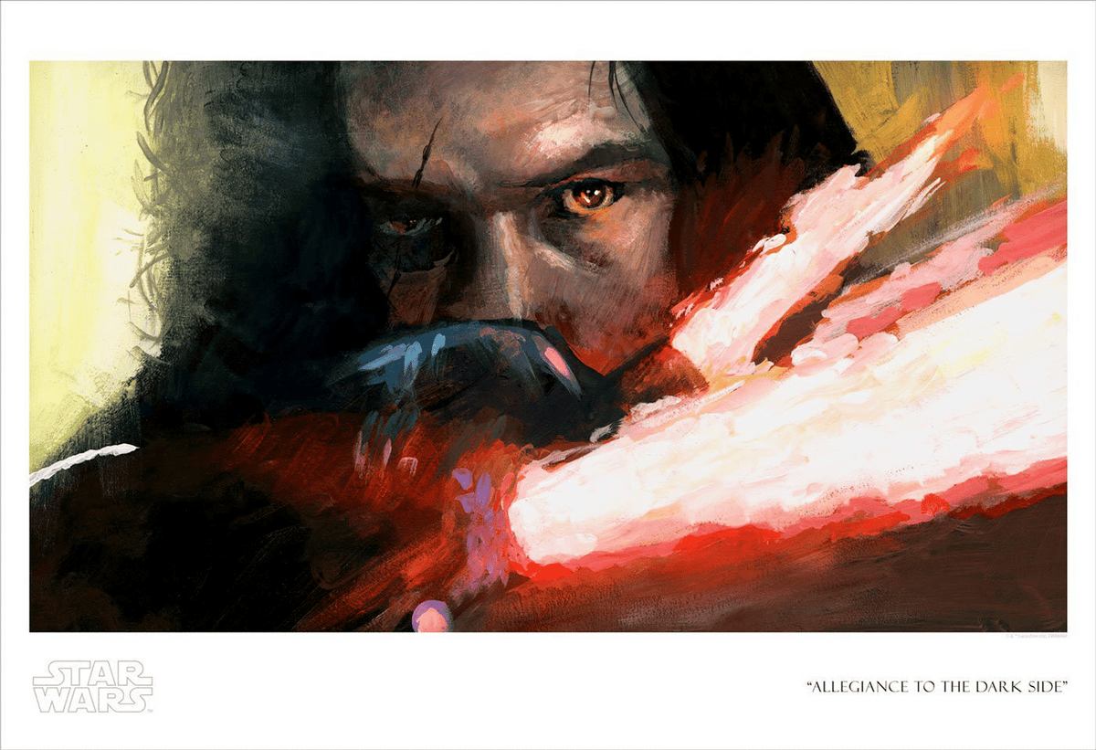 Allegiance to the Dark Side Star Wars Kylo Ren (Art Print)