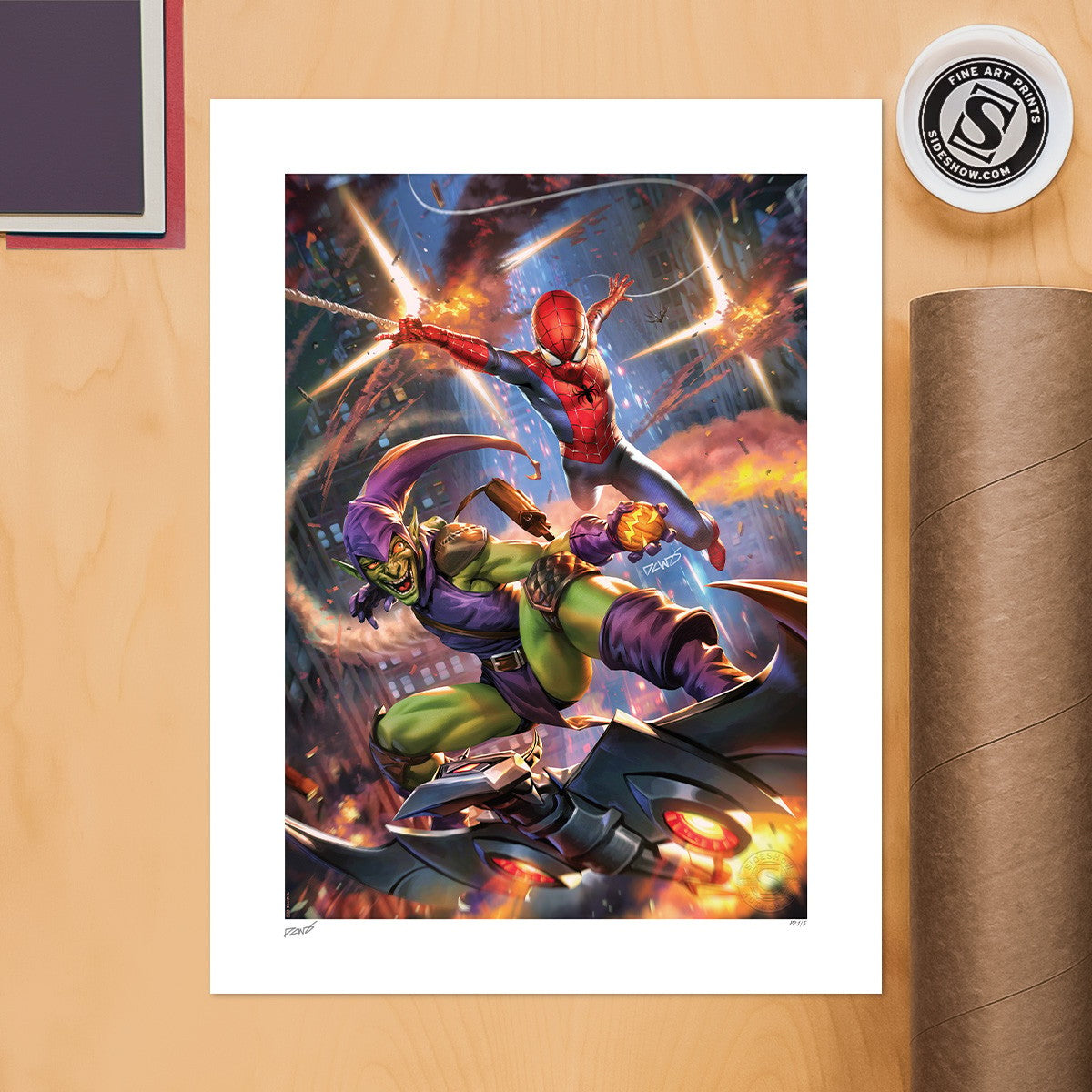 Amazing Spider-Man vs Green Goblin Marvel Green Goblin Spider-Man (Art Print)