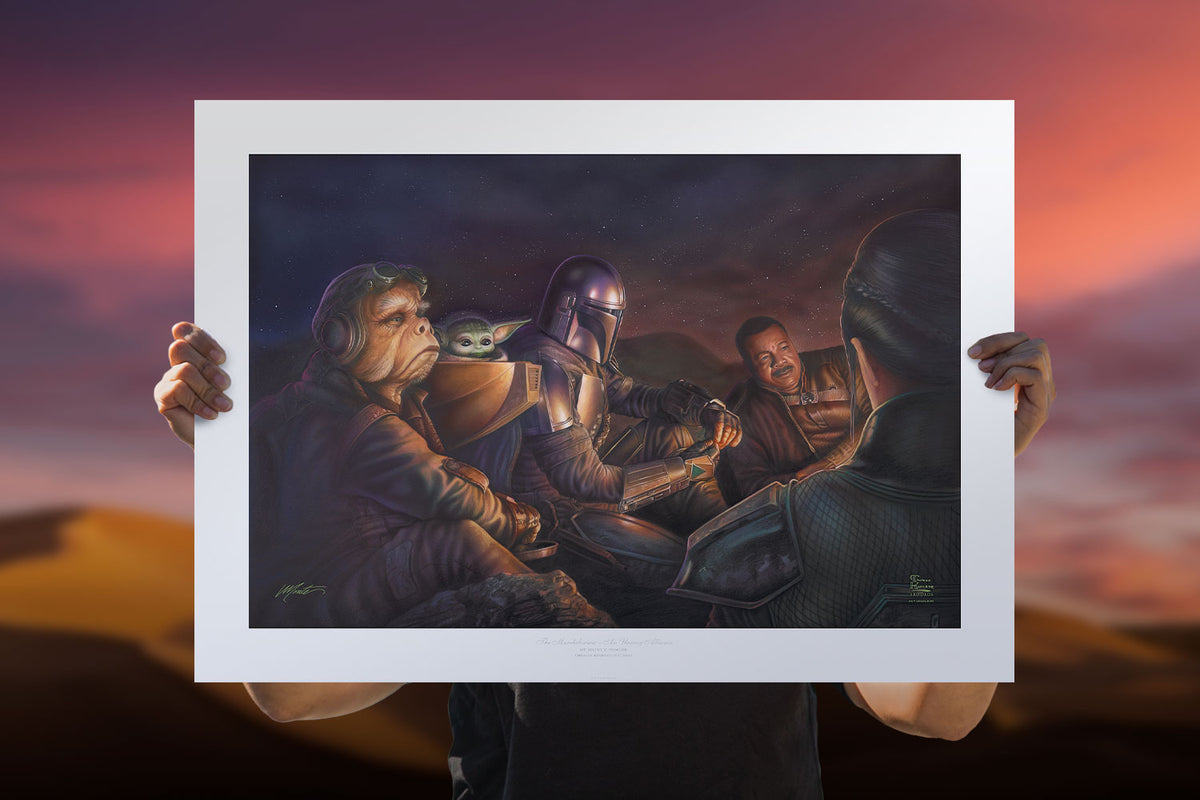 An Uneasy Alliance Star Wars The Mandalorian Grogu (Art Print)