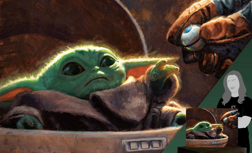 An Unlikely Friend Star Wars The Child (Art Print)