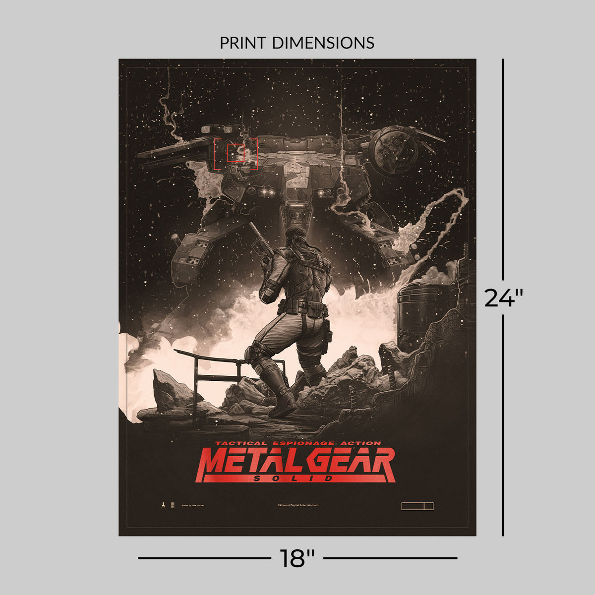 Metal Gear Solid Solid Snake (Art Print)