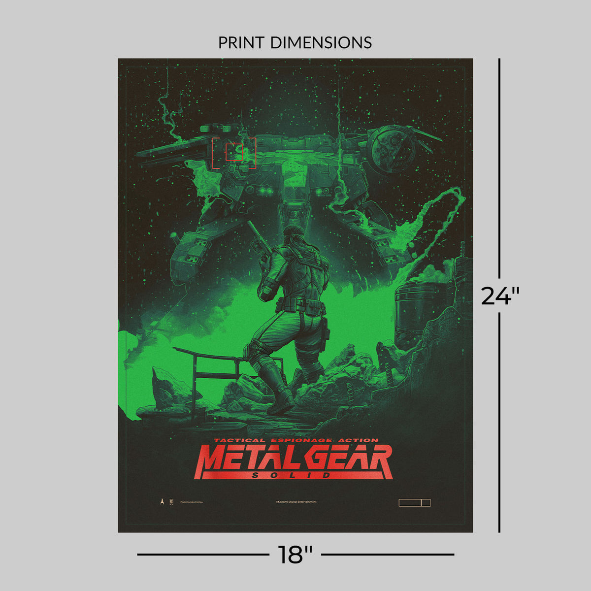 Metal Gear Solid Solid Snake (Art Print)