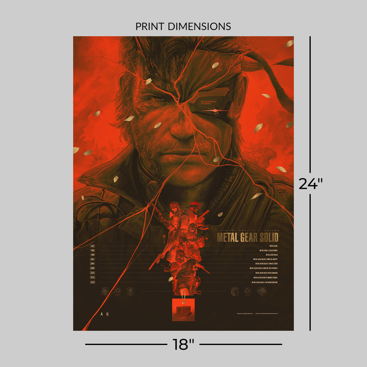 Metal Gear Solid Legacy Solid Snake (Art Print)