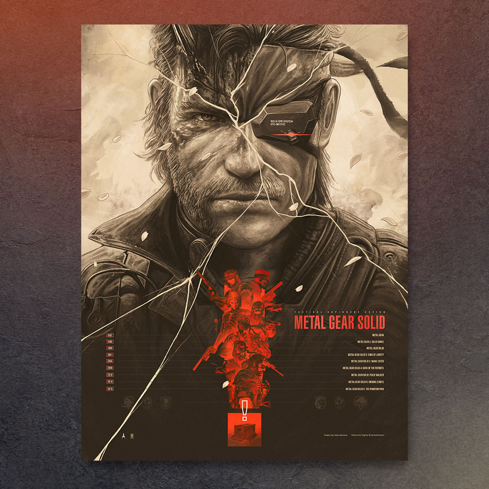Metal Gear Solid Legacy Solid Snake (Art Print)