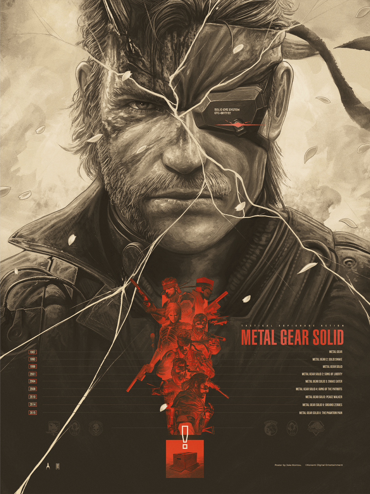 Metal Gear Solid Legacy Solid Snake (Art Print)