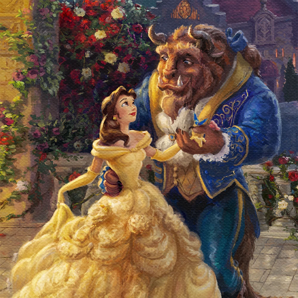 Beauty and the Beast Dancing in the Moonlight Disney & Pixar Belle Beast (Disney) (Art Print)