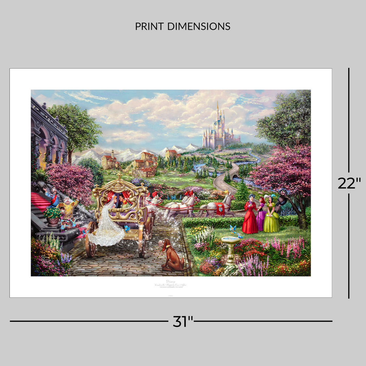 Cinderella Happily Ever After Disney & Pixar Cinderella Prince Charming (Art Print)