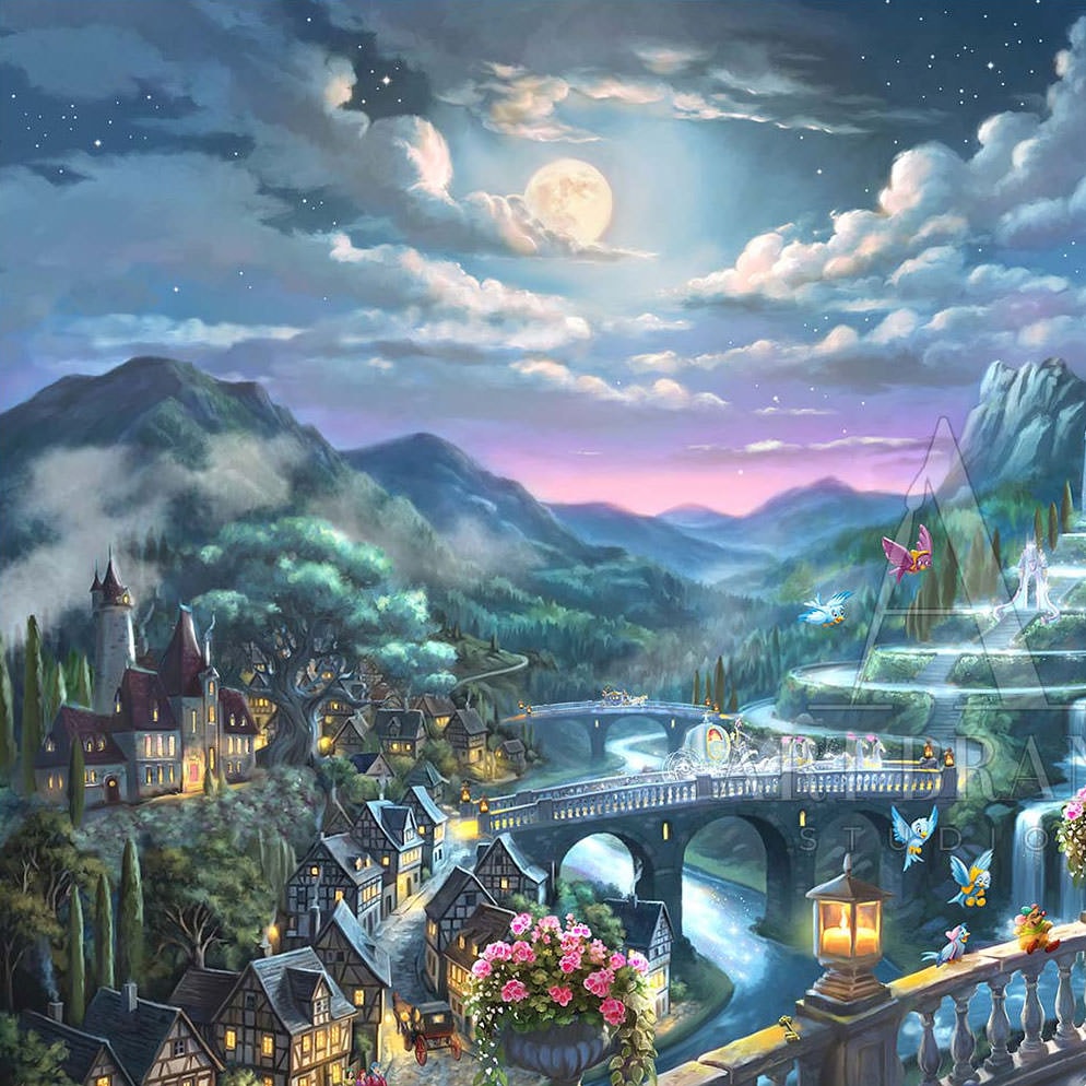 Cinderella - Midnight Stroll Disney & Pixar (Art Print)