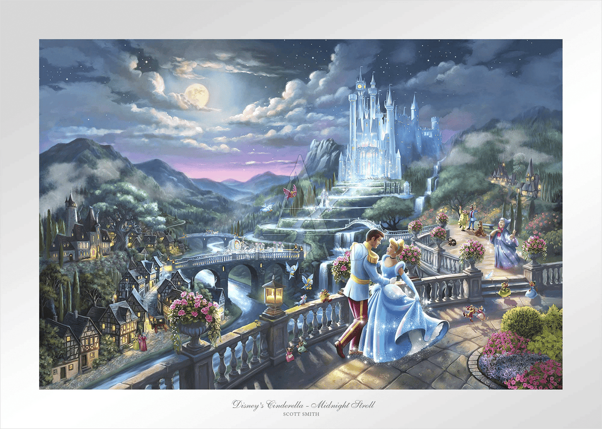 Cinderella - Midnight Stroll Disney & Pixar (Art Print)