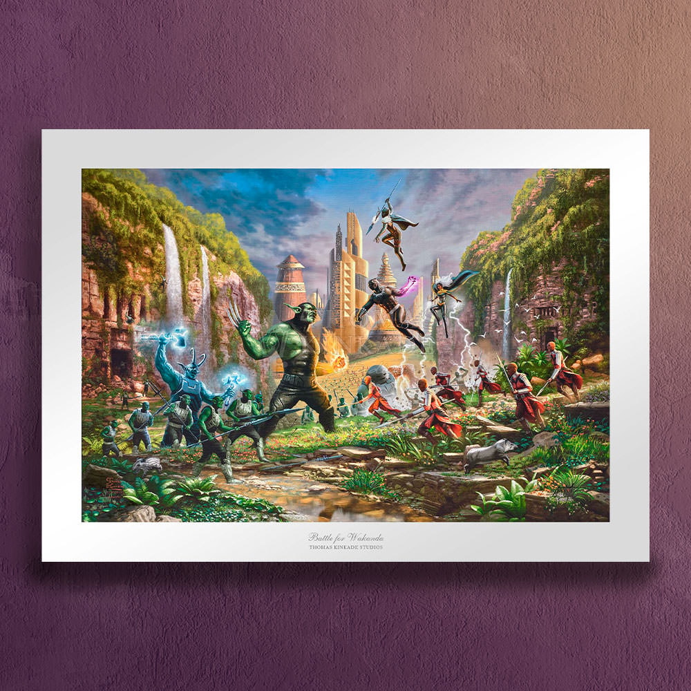 Battle for Wakanda Marvel Black Panther (Art Print)